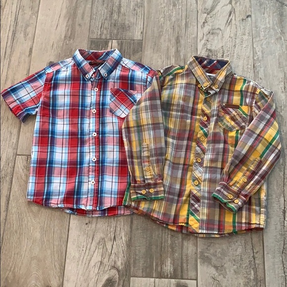 EUC Bundle of 2 Ben Sherman shirts, size 4-5 boys - Picture 1 of 9